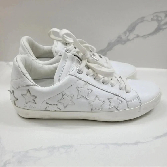 Zadig & Voltaire Stars Leather Sneakers - Picture 9 of 16